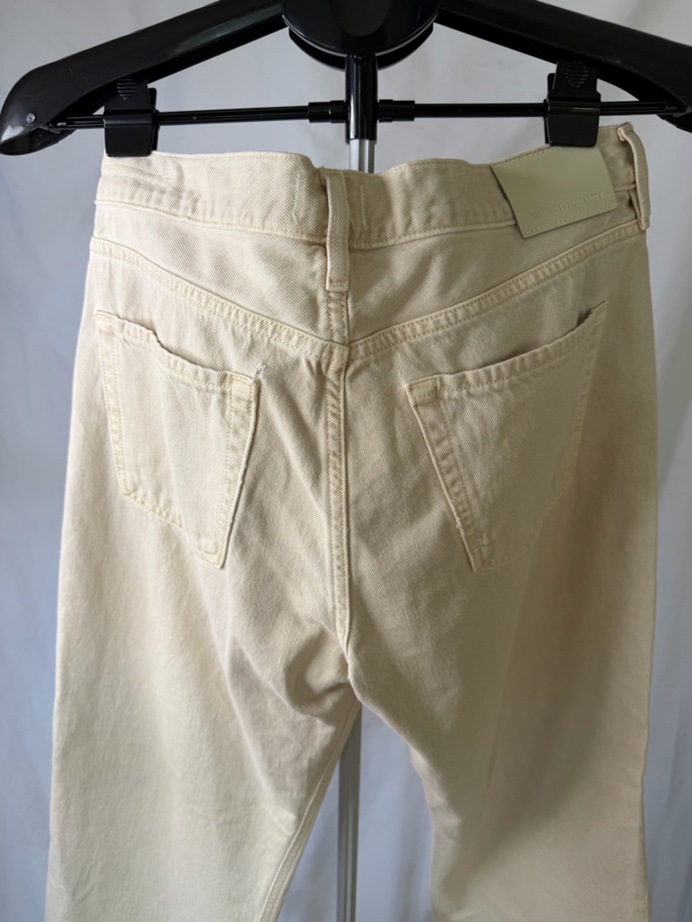 Citizens of Humanity Faye Vintage Straight Jeans Almond Ecru Size 30 - Picture 6 of 15